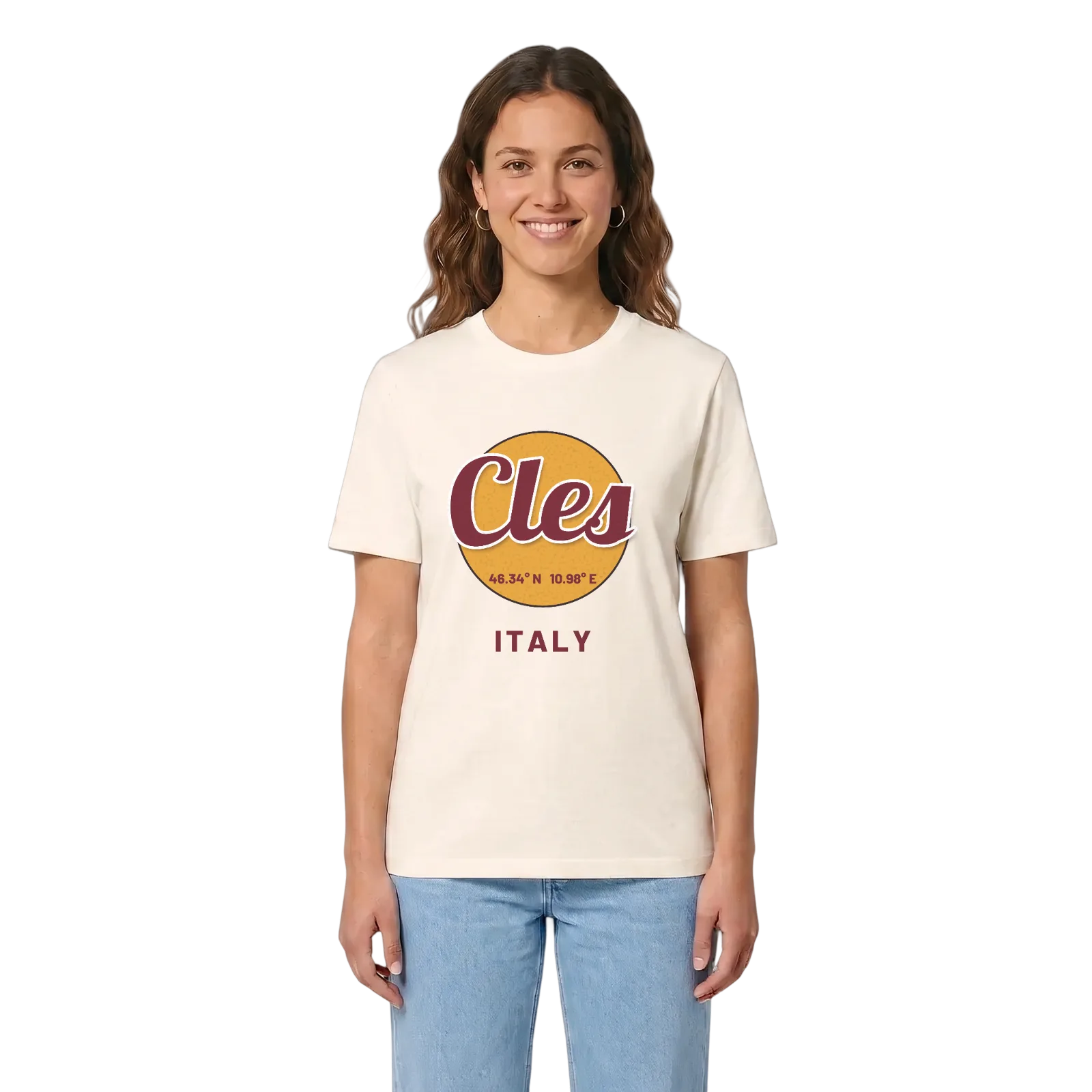 Cles cirkel T-shirt – Vintage White, i miljø