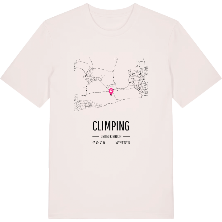 Climping kort T-shirt – t-shirt fra PinShirt