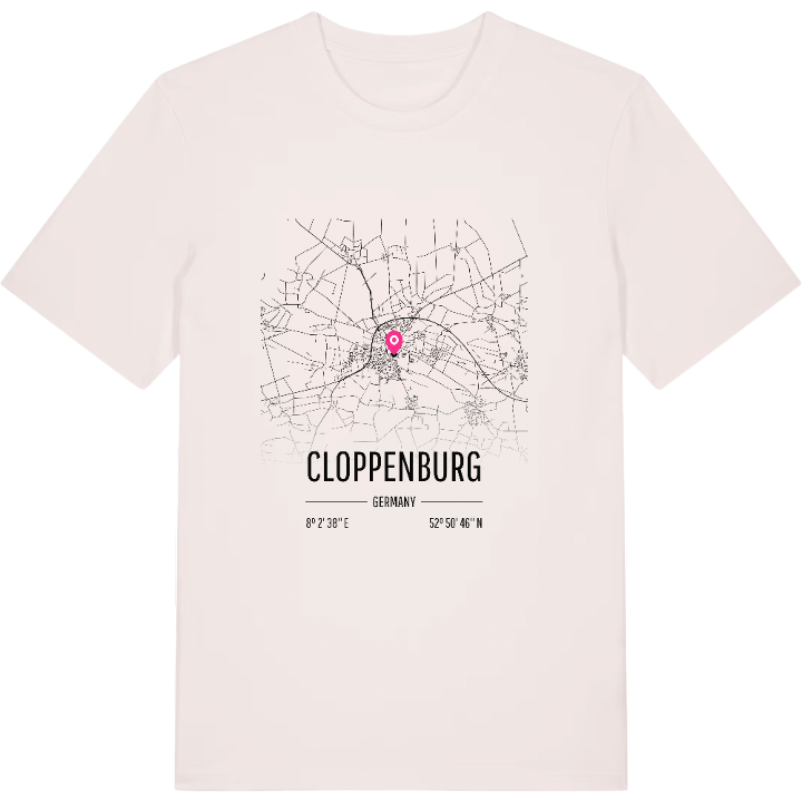 Cloppenburg kort T-shirt – t-shirt fra PinShirt