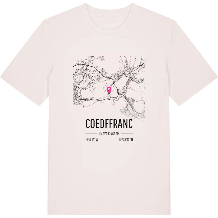 Coedffranc kort T-shirt – t-shirt fra PinShirt