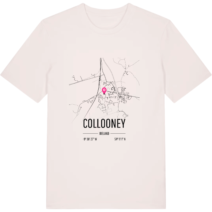 Collooney kort T-shirt – t-shirt fra PinShirt