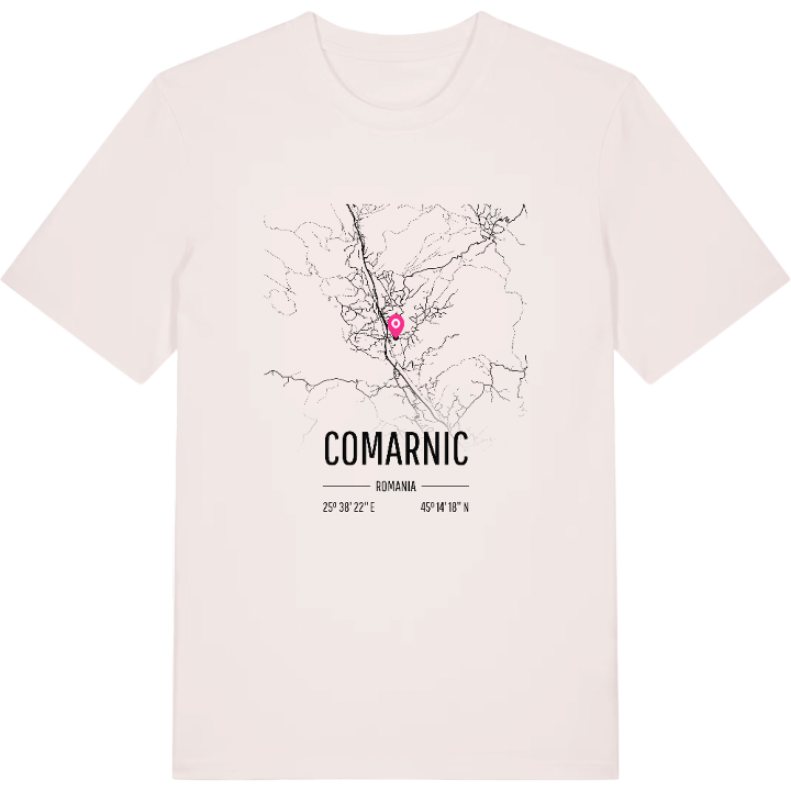 Comarnic kort T-shirt – t-shirt fra PinShirt