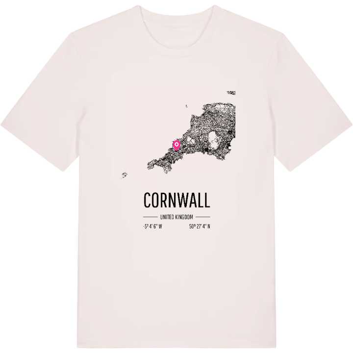 Cornwall kort T-shirt – t-shirt fra PinShirt