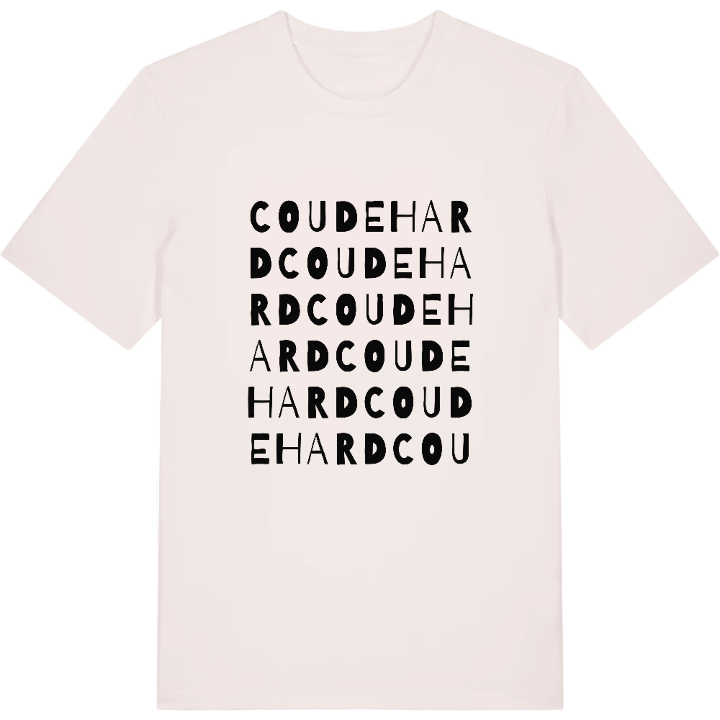 Coudehard ordleg T-shirt – t-shirt fra PinShirt