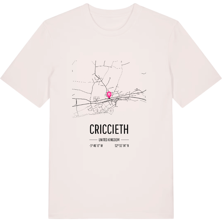 Criccieth kort T-shirt – t-shirt fra PinShirt