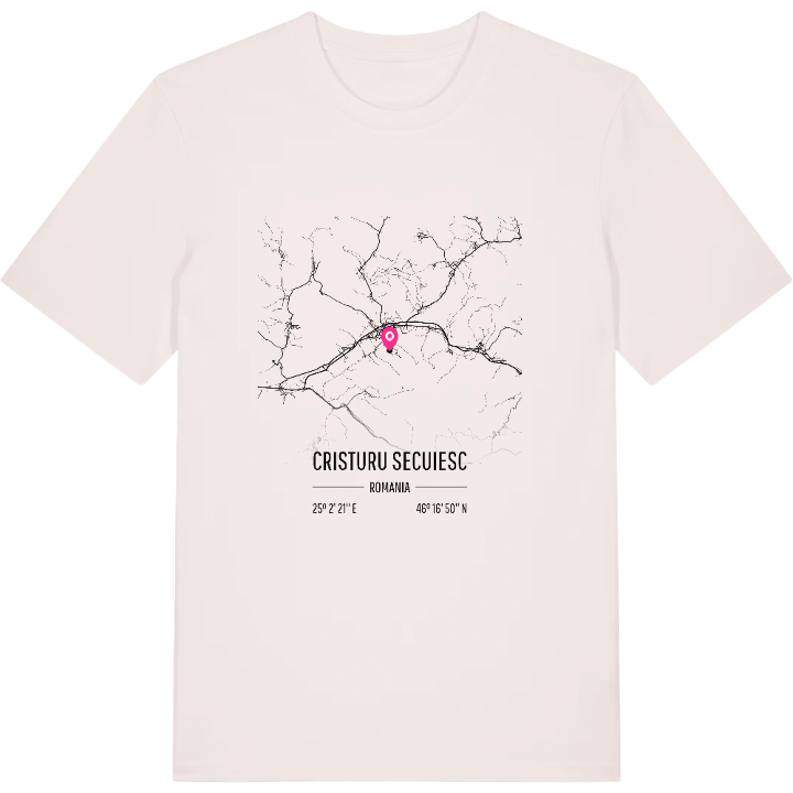 Cristuru Secuiesc kort T-shirt – t-shirt fra PinShirt