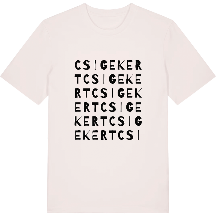 Csigekert ordleg T-shirt – t-shirt fra PinShirt