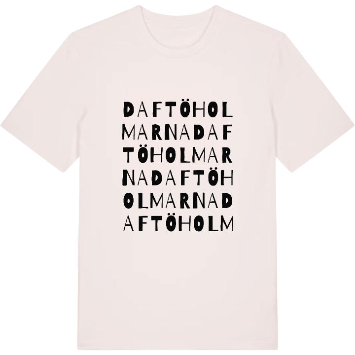 Daftöholmarna ordleg T-shirt – t-shirt fra PinShirt
