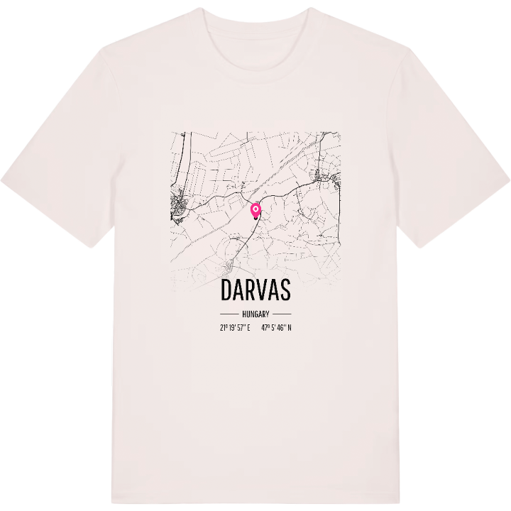 Darvas kort T-shirt – t-shirt fra PinShirt