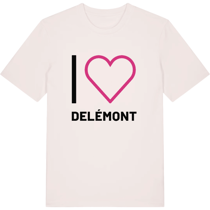 Jeg elsker Delémont T-shirt stort tryk – t-shirt fra PinShirt