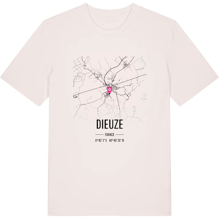 Dieuze kort T-shirt – t-shirt fra PinShirt