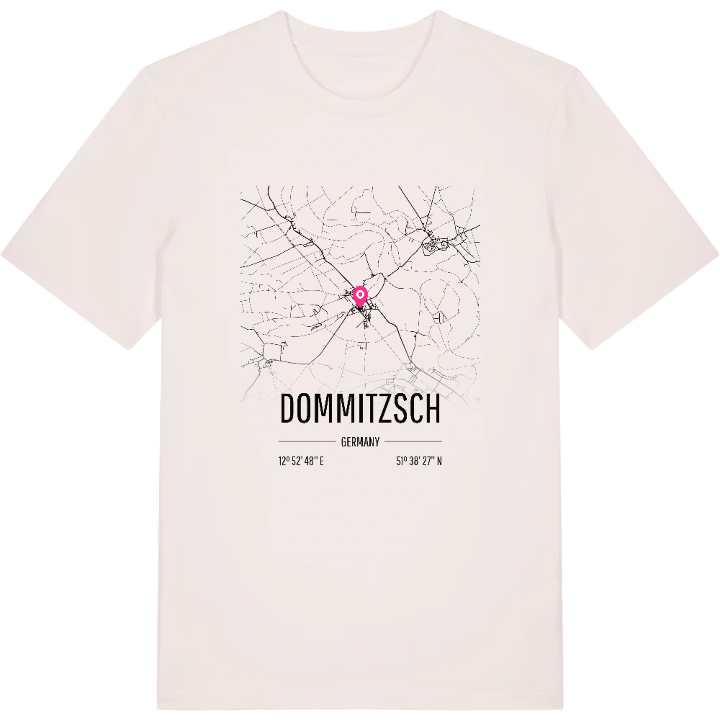 Dommitzsch kort T-shirt – t-shirt fra PinShirt