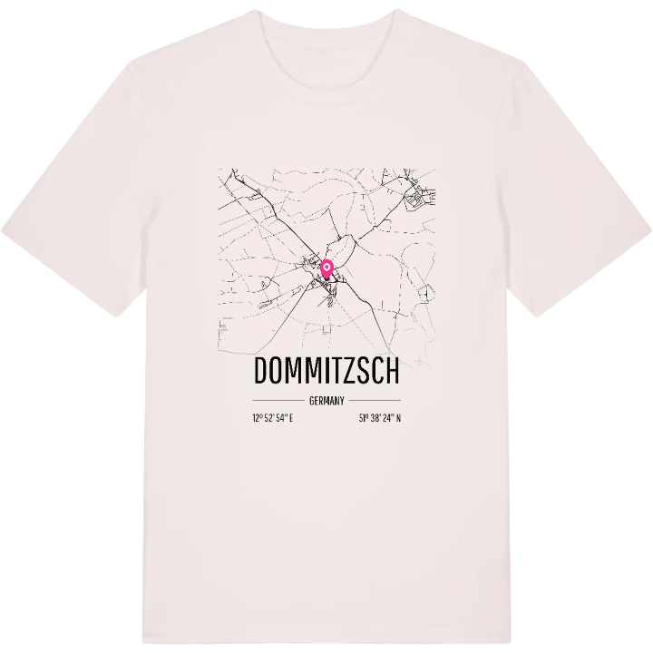 Dommitzsch kort T-shirt – t-shirt fra PinShirt