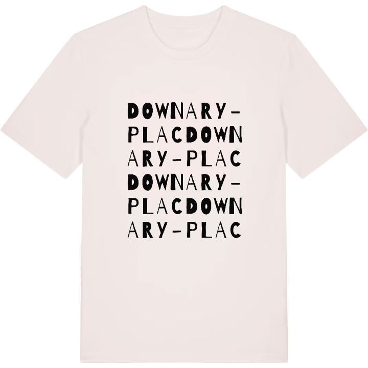 Downary-Plac ordleg T-shirt – t-shirt fra PinShirt