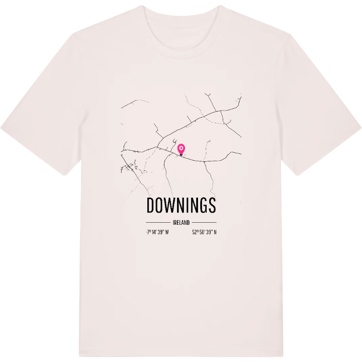 Downings kort T-shirt – t-shirt fra PinShirt