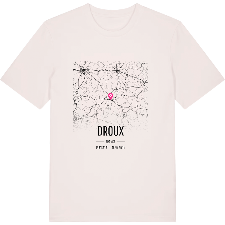 Droux kort T-shirt – t-shirt fra PinShirt