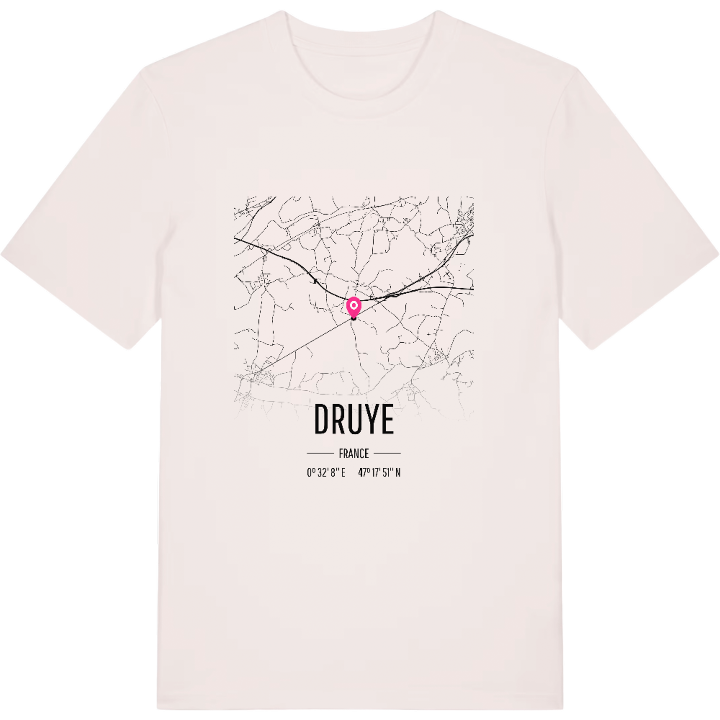 Druye kort T-shirt – t-shirt fra PinShirt