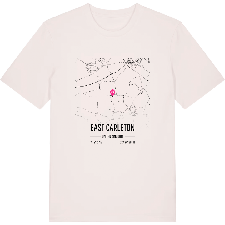 East Carleton kort T-shirt – t-shirt fra PinShirt