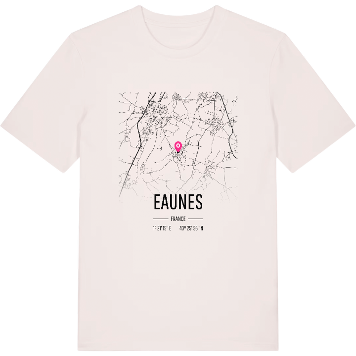 Eaunes kort T-shirt – t-shirt fra PinShirt
