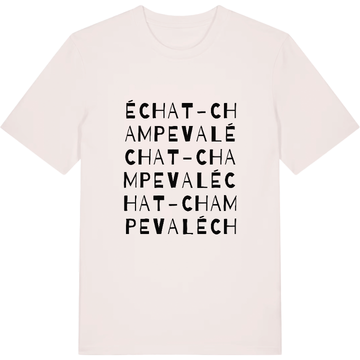 Échat - Champeval ordleg T-shirt – t-shirt fra PinShirt