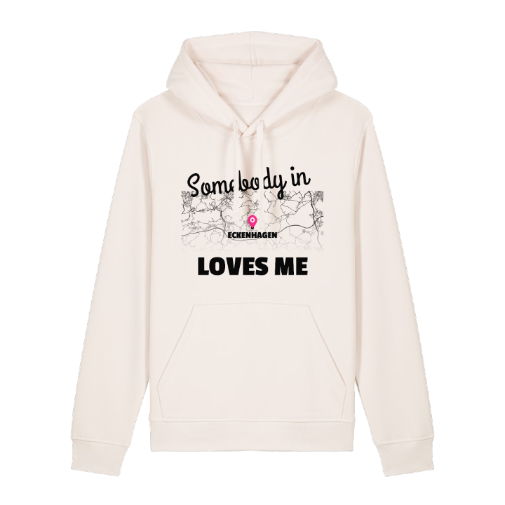 Nogen i Eckenhagen elsker mig hættetrøje – hættetrøje fra PinShirt