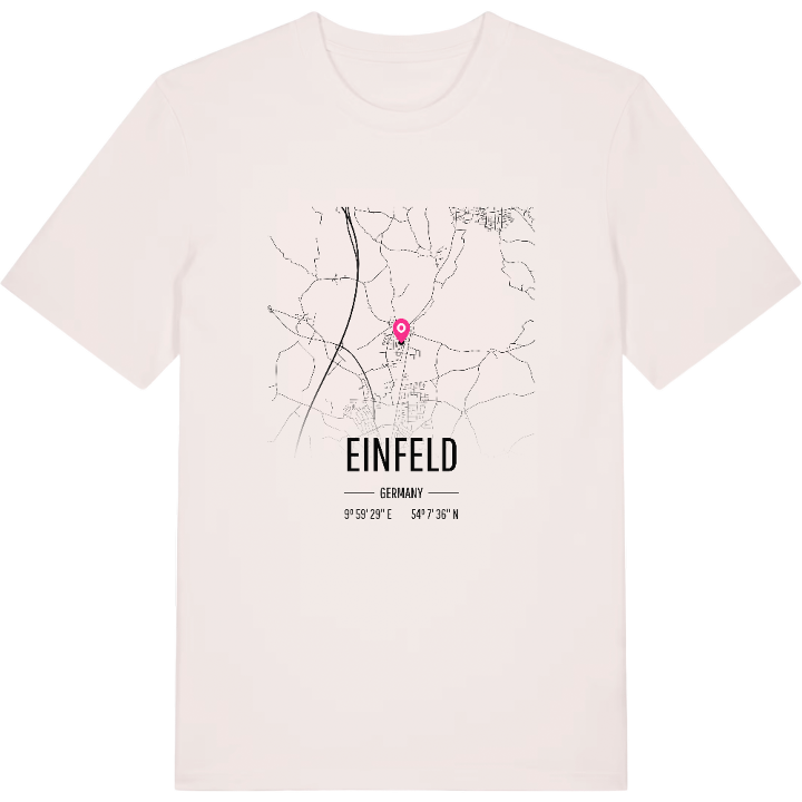 Einfeld kort T-shirt – t-shirt fra PinShirt