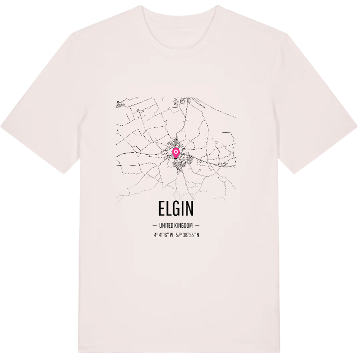 Elgin kort T-shirt – t-shirt fra PinShirt
