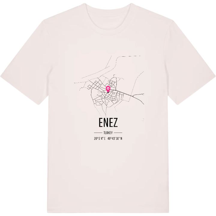 Enez kort T-shirt – t-shirt fra PinShirt