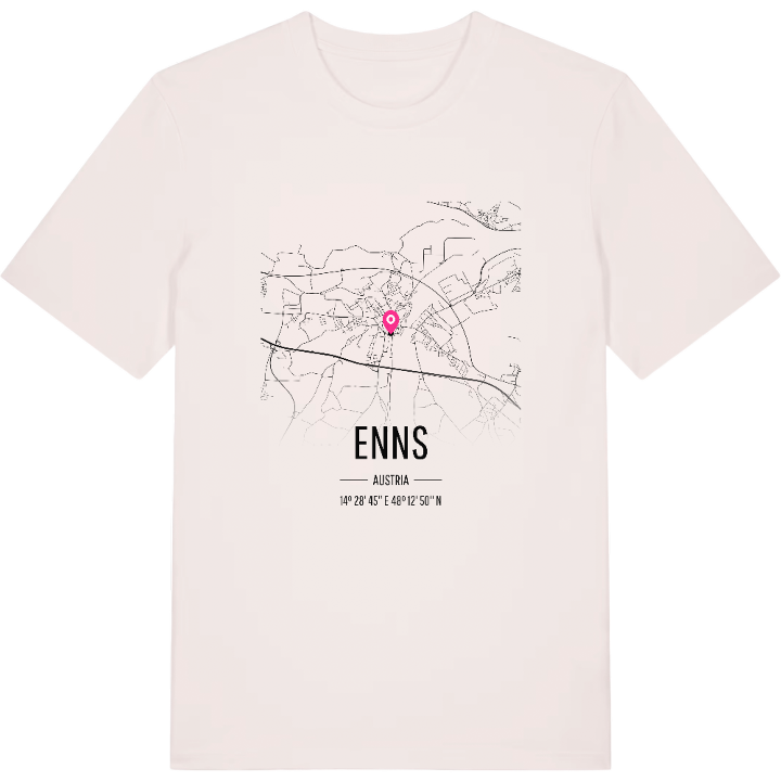 Enns kort T-shirt – t-shirt fra PinShirt