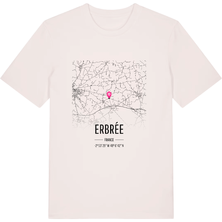 Erbrée kort T-shirt – t-shirt fra PinShirt