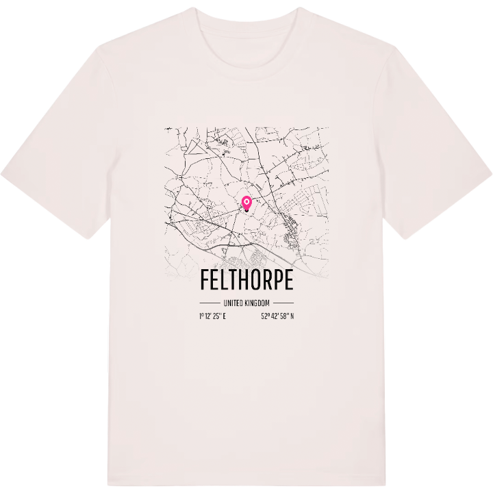 Felthorpe kort T-shirt – t-shirt fra PinShirt