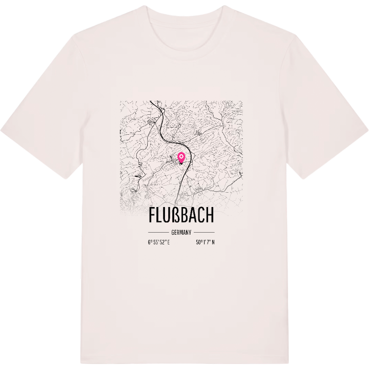 Flußbach kort T-shirt – t-shirt fra PinShirt