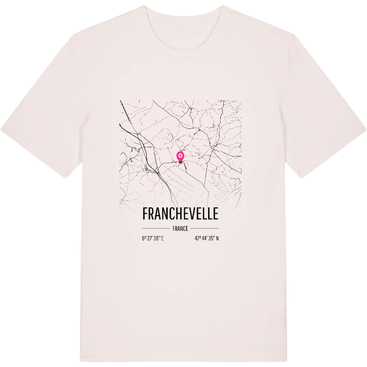 Franchevelle kort T-shirt – t-shirt fra PinShirt