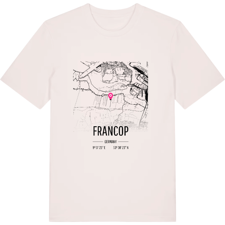 Francop kort T-shirt – t-shirt fra PinShirt