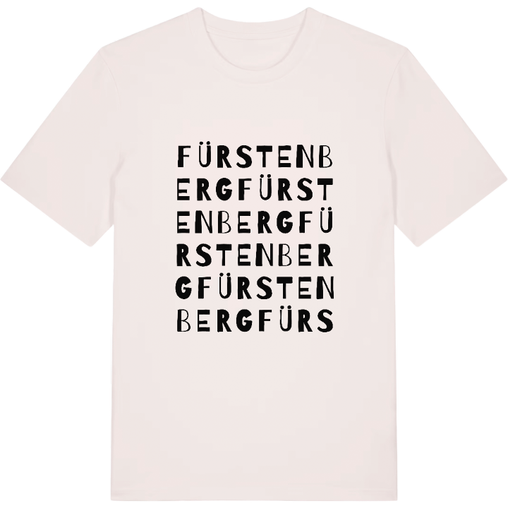 Fürstenberg ordleg T-shirt – t-shirt fra PinShirt