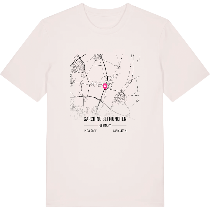 Garching bei München kort T-shirt – t-shirt fra PinShirt