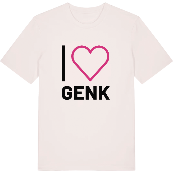 Jeg elsker Genk T-shirt stort tryk – t-shirt fra PinShirt