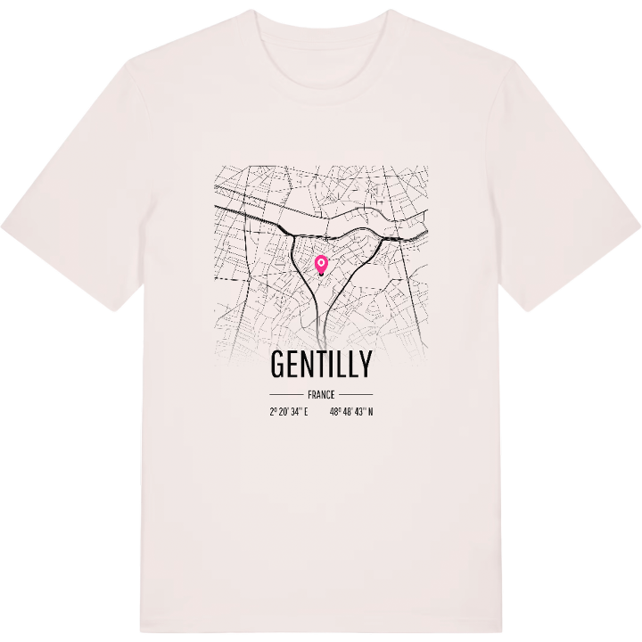 Gentilly kort T-shirt – t-shirt fra PinShirt