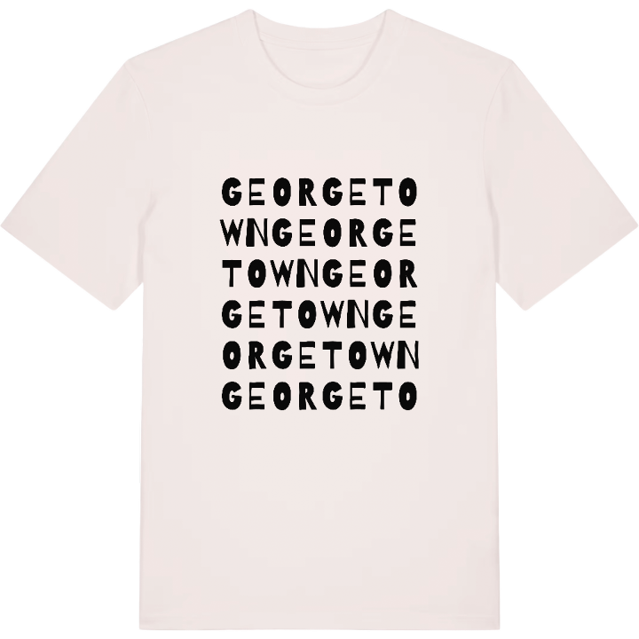 Georgetown ordleg T-shirt – t-shirt fra PinShirt