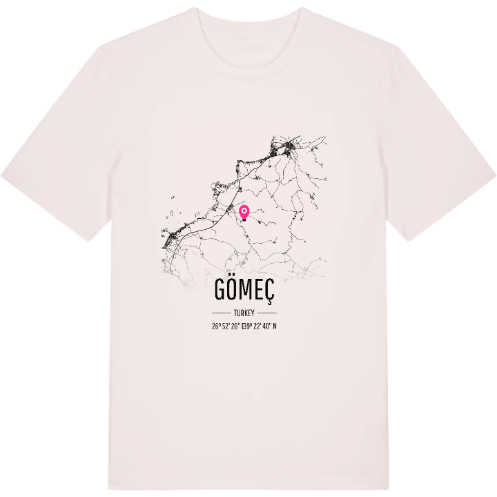 Gömeç kort T-shirt – t-shirt fra PinShirt