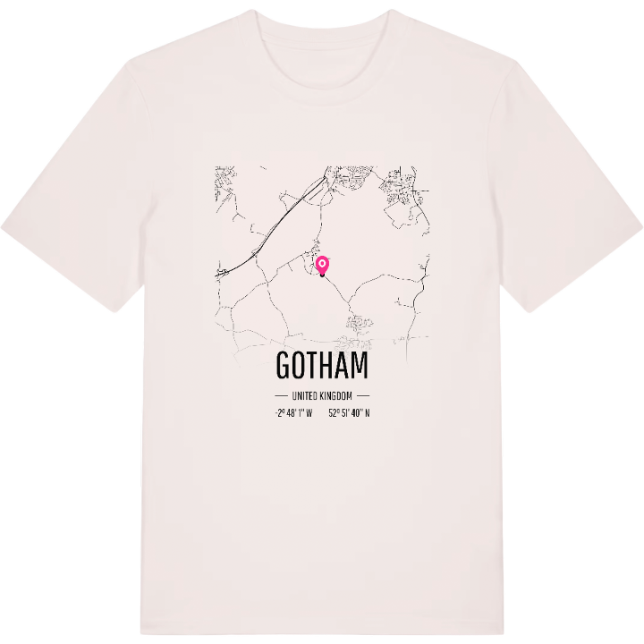 Gotham kort T-shirt – t-shirt fra PinShirt