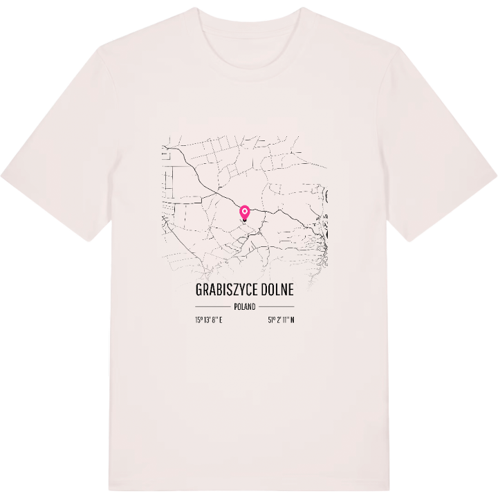 Grabiszyce Dolne kort t-shirt – t-shirt fra PinShirt