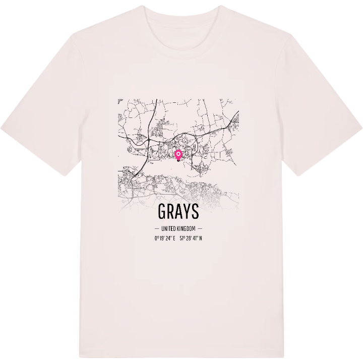 Grays kort T-shirt – t-shirt fra PinShirt