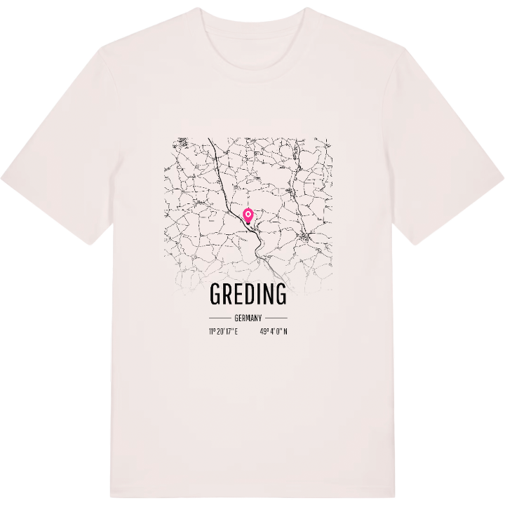 Greding kort T-shirt – t-shirt fra PinShirt