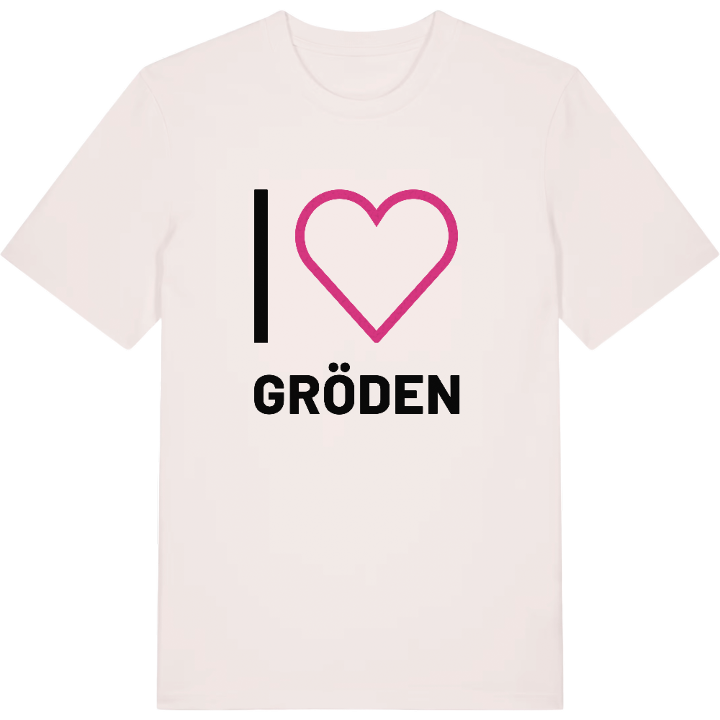 Jeg elsker Gröden T-shirt stort tryk – t-shirt fra PinShirt