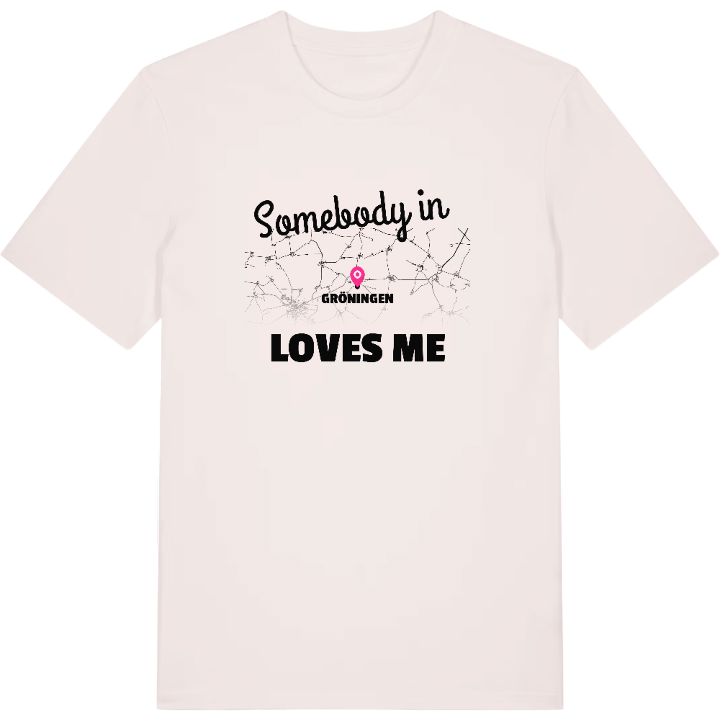 Nogen i Gröningen elsker mig T-shirt – t-shirt fra PinShirt