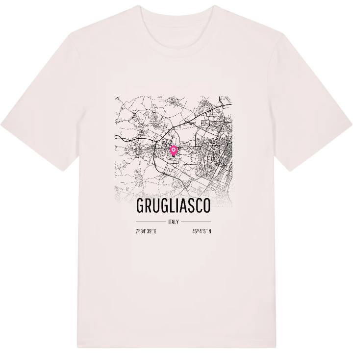 Grugliasco kort t-shirt – t-shirt fra PinShirt