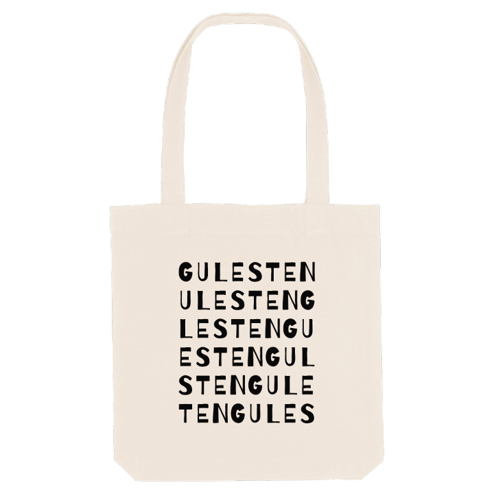 Gule sten ordleg mulepose – mulepose fra PinShirt