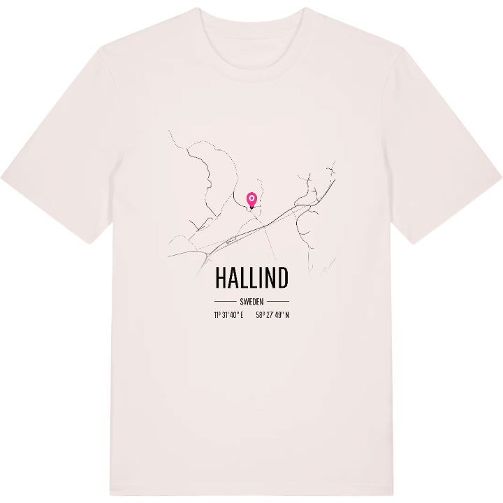 Hallind kort T-shirt – t-shirt fra PinShirt
