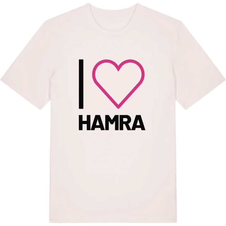 Jeg elsker Hamra T-shirt stort tryk – t-shirt fra PinShirt
